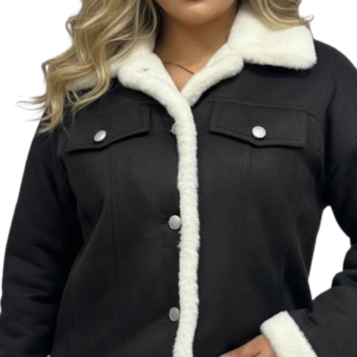 Chaqueta "Cozy" con Borde Afelpado