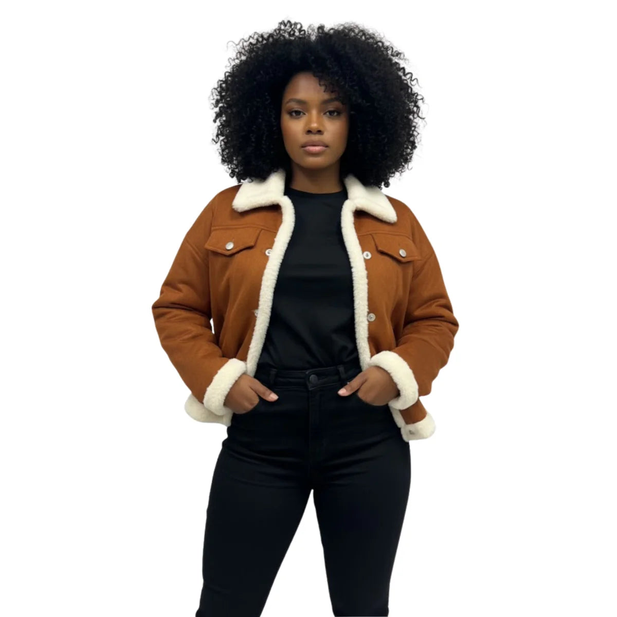 Chaqueta "Cozy" con Borde Afelpado